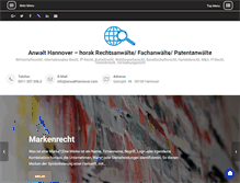 Tablet Screenshot of anwalthannover.com